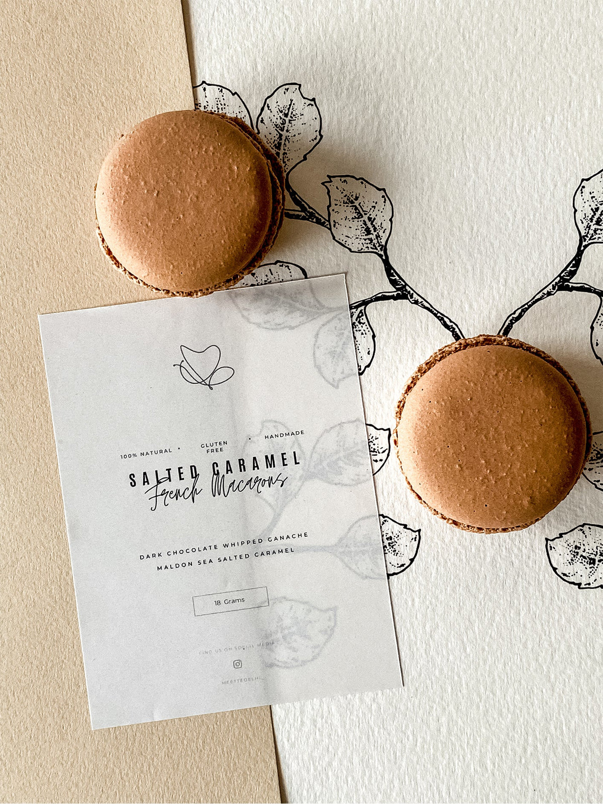 Sea Salted Caramel Macarons | Pack of 6 or 9